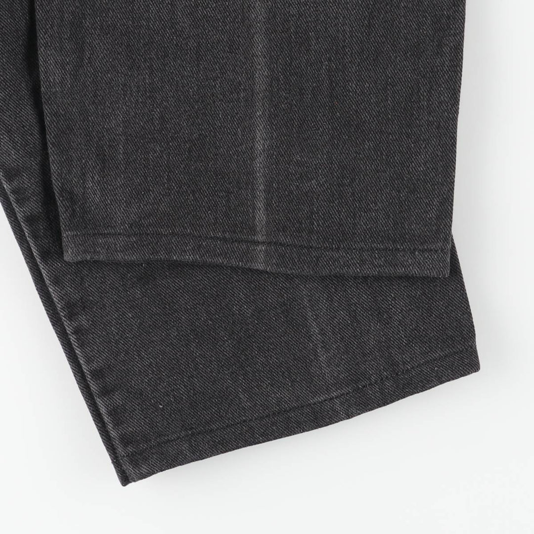 00'S Levi's 560 LOOSE FIT TAPERED LEG Black Denim Tapered Denim Pants Made in USA Men's W32 equivalent cotton black type Vintage Second Hand