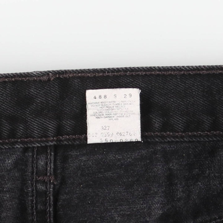 90'S Levi's 550-0260 Black Denim Tapered Denim Pants, Made in the USA, Men's Size W32, Vintage cotton black type Vintage Second Hand