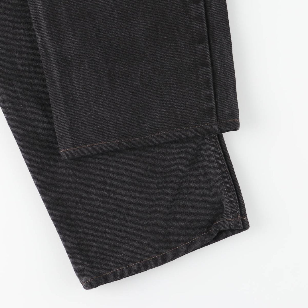 90'S Levi's 550-0260 Black Denim Tapered Denim Pants, Made in the USA, Men's Size W32, Vintage cotton black type Vintage Second Hand