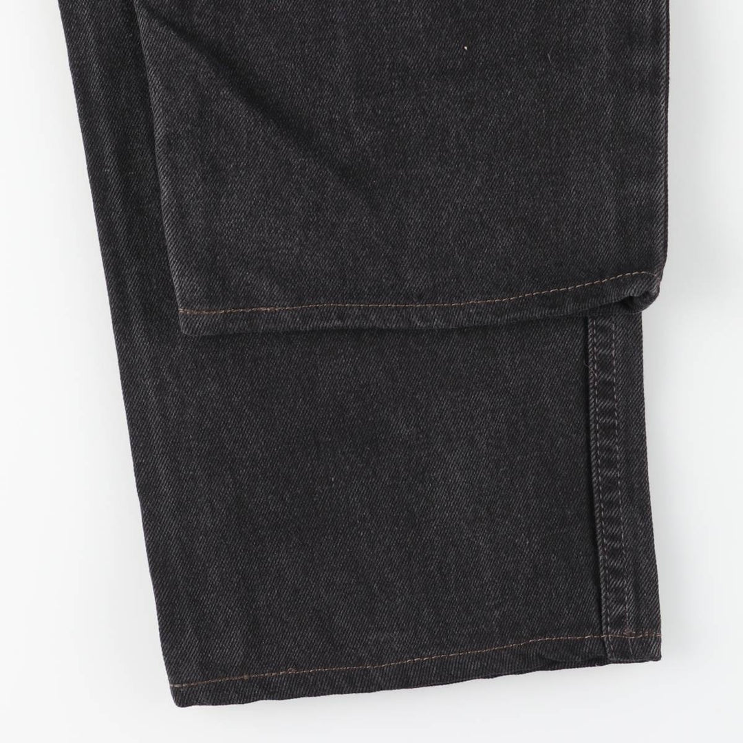 90'S Levi's 550-0260 Black Denim Tapered Denim Pants, Made in the USA, Men's Size W32, Vintage cotton black type Vintage Second Hand