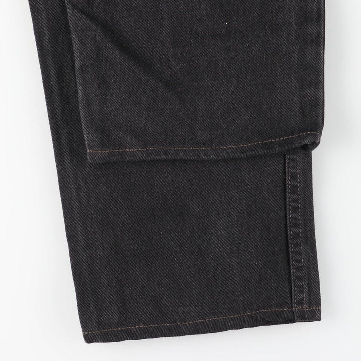 90'S Levi's 550-0260 Black Denim Tapered Denim Pants, Made in the USA, Men's Size W32, Vintage cotton black type Vintage Second Hand