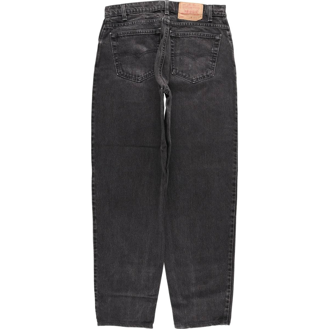 Levi's 560 Loose Fit Tapered Leg Black Denim Pants, Men's Size 32 unclear black type Vintage Second Hand