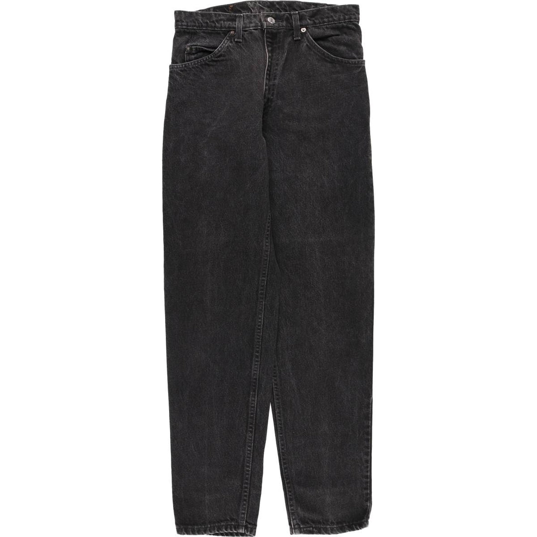 Levi's 550 Orange Tab Black Denim Tapered Denim Pants, Made in USA, Men's Size W30 unclear black type Vintage Second Hand