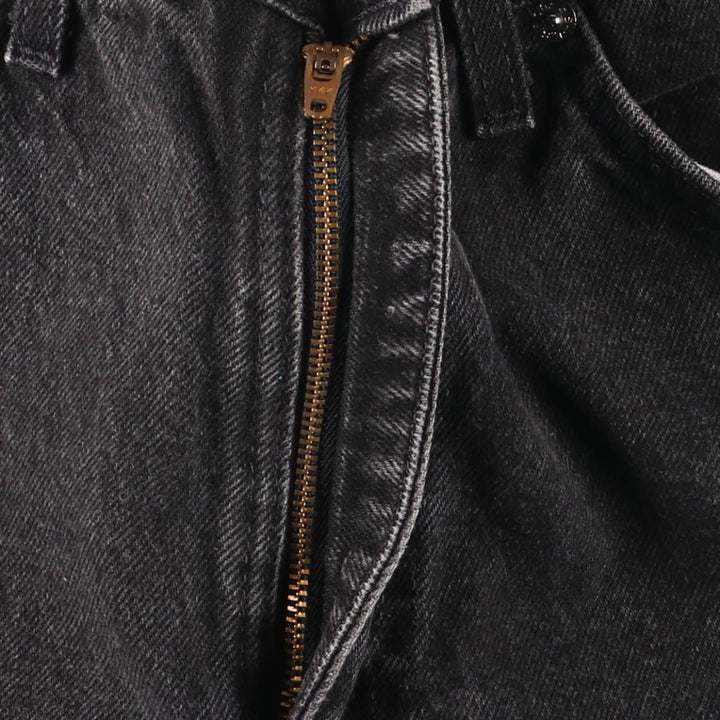 Levi's 550 Orange Tab Black Denim Tapered Denim Pants, Made in USA, Men's Size W30 unclear black type Vintage Second Hand