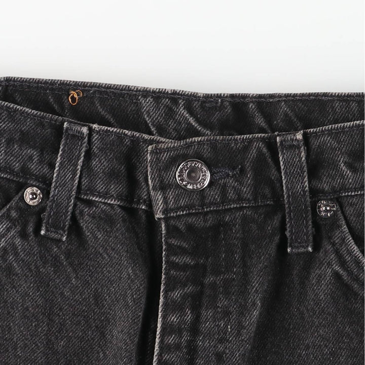 Levi's 550 Orange Tab Black Denim Tapered Denim Pants, Made in USA, Men's Size W30 unclear black type Vintage Second Hand