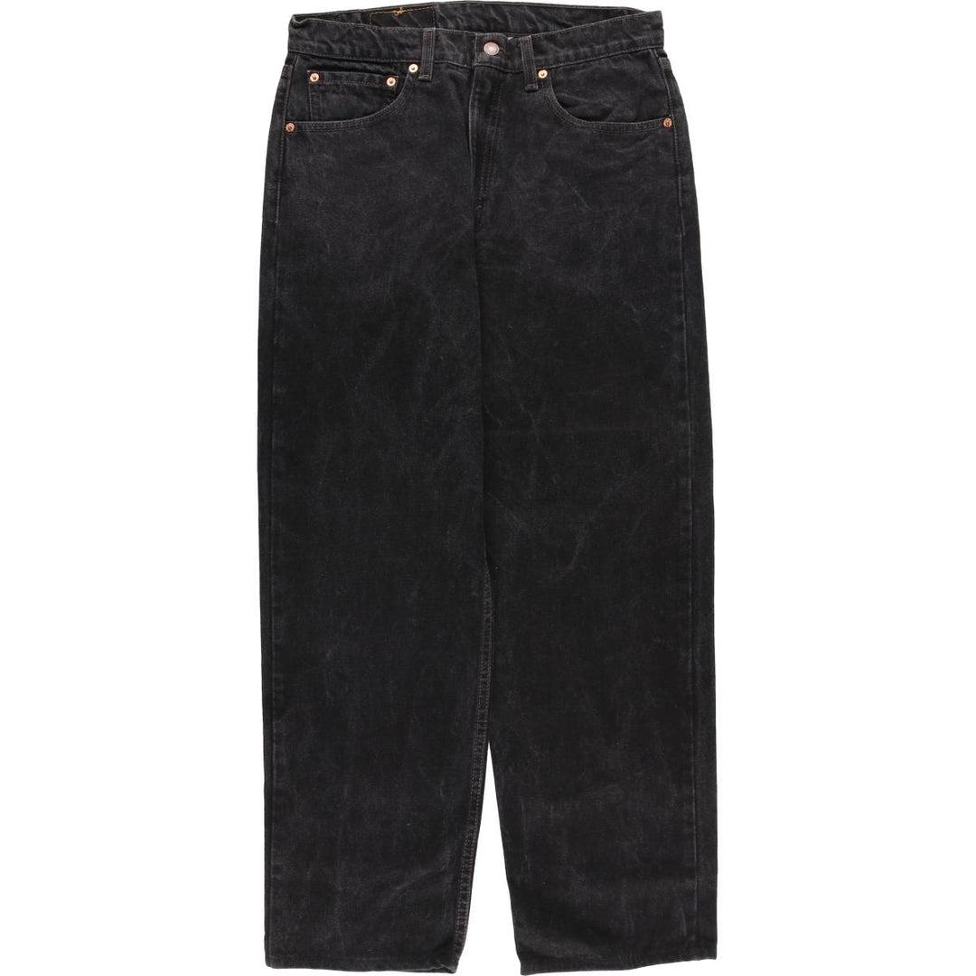 90'S Levi's 550-0260 Black Denim Tapered Denim Pants Made in USA Men's W33 Vintage cotton black type Vintage Second Hand