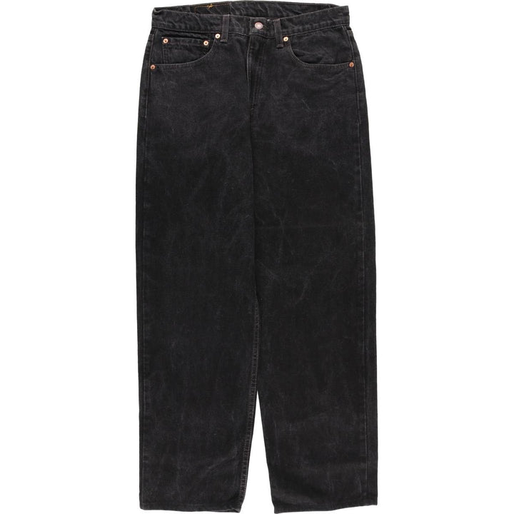 90'S Levi's 550-0260 Black Denim Tapered Denim Pants Made in USA Men's W33 Vintage cotton black type Vintage Second Hand