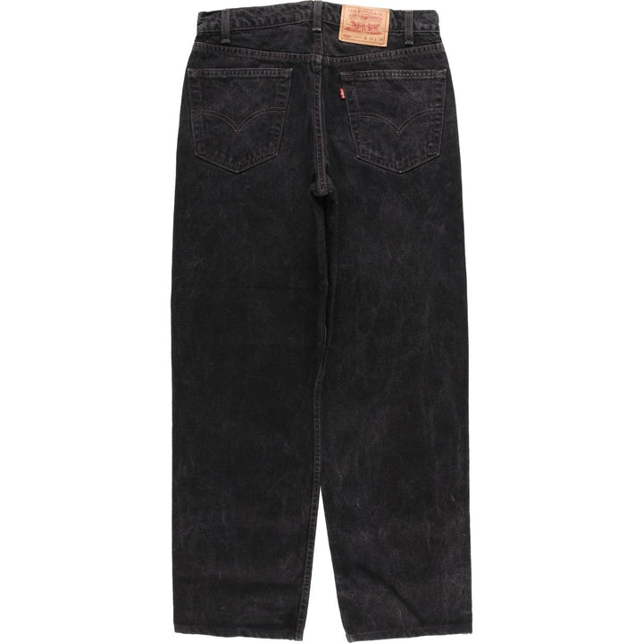 90'S Levi's 550-0260 Black Denim Tapered Denim Pants Made in USA Men's W33 Vintage cotton black type Vintage Second Hand