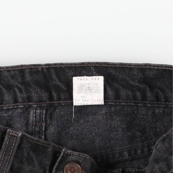 90'S Levi's 550-0260 Black Denim Tapered Denim Pants Made in USA Men's W33 Vintage cotton black type Vintage Second Hand