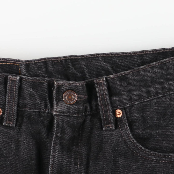 90'S Levi's 550-0260 Black Denim Tapered Denim Pants Made in USA Men's W33 Vintage cotton black type Vintage Second Hand