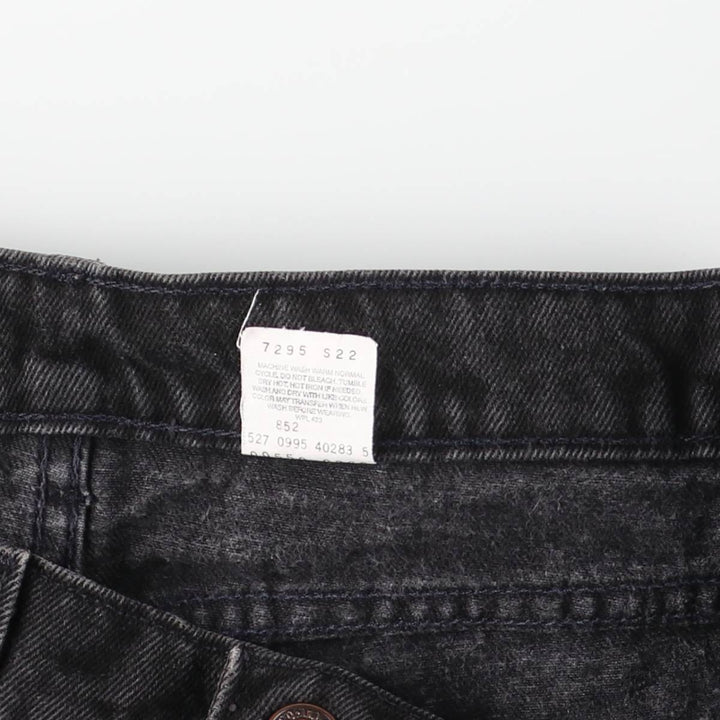 90'S Levi's 550-0260 Black Denim Tapered Denim Pants, Made in the USA, Men's Size W32, Vintage cotton black type Vintage Second Hand