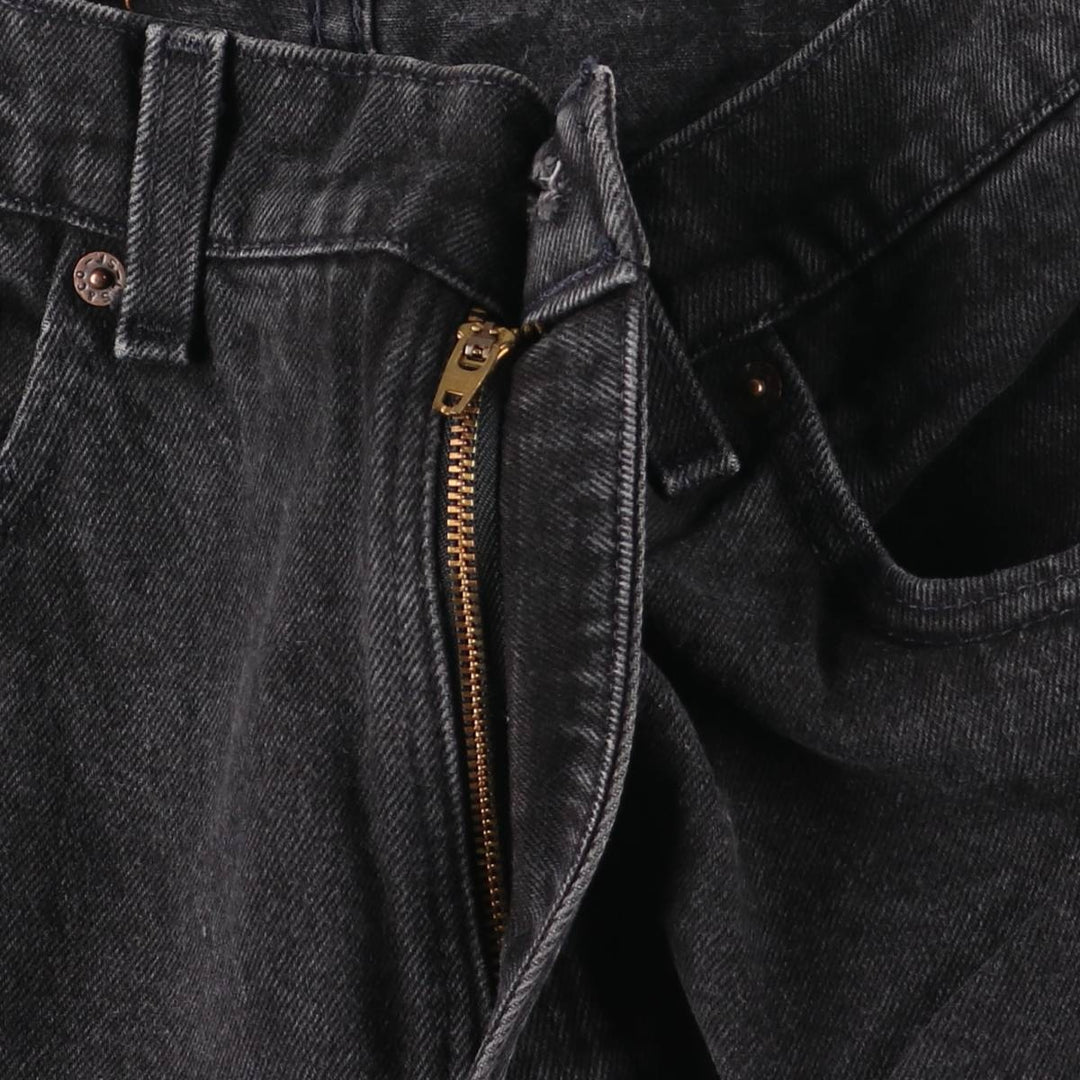 90'S Levi's 550-0260 Black Denim Tapered Denim Pants, Made in the USA, Men's Size W32, Vintage cotton black type Vintage Second Hand