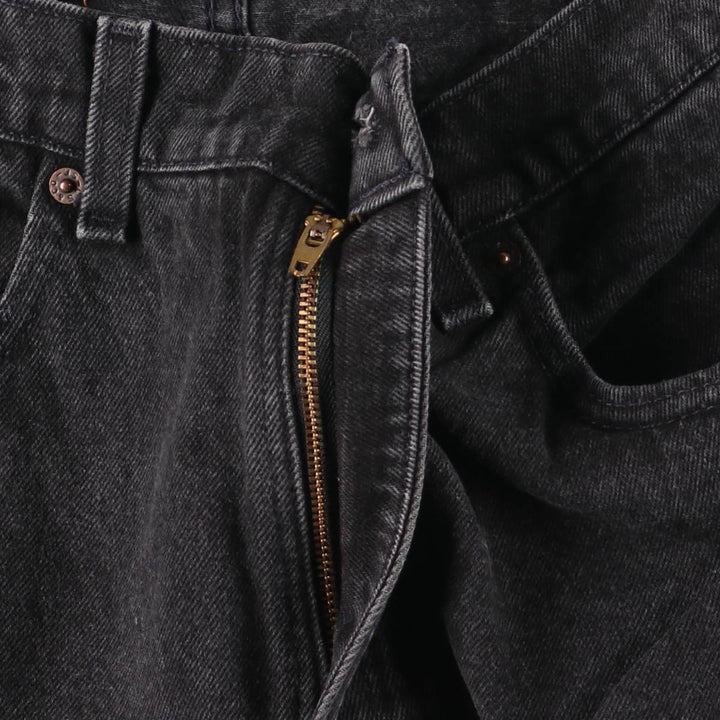 90'S Levi's 550-0260 Black Denim Tapered Denim Pants, Made in the USA, Men's Size W32, Vintage cotton black type Vintage Second Hand