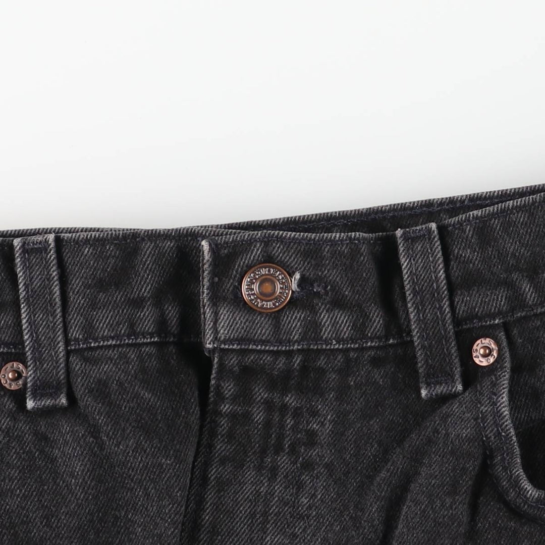 90'S Levi's 550-0260 Black Denim Tapered Denim Pants, Made in the USA, Men's Size W32, Vintage cotton black type Vintage Second Hand