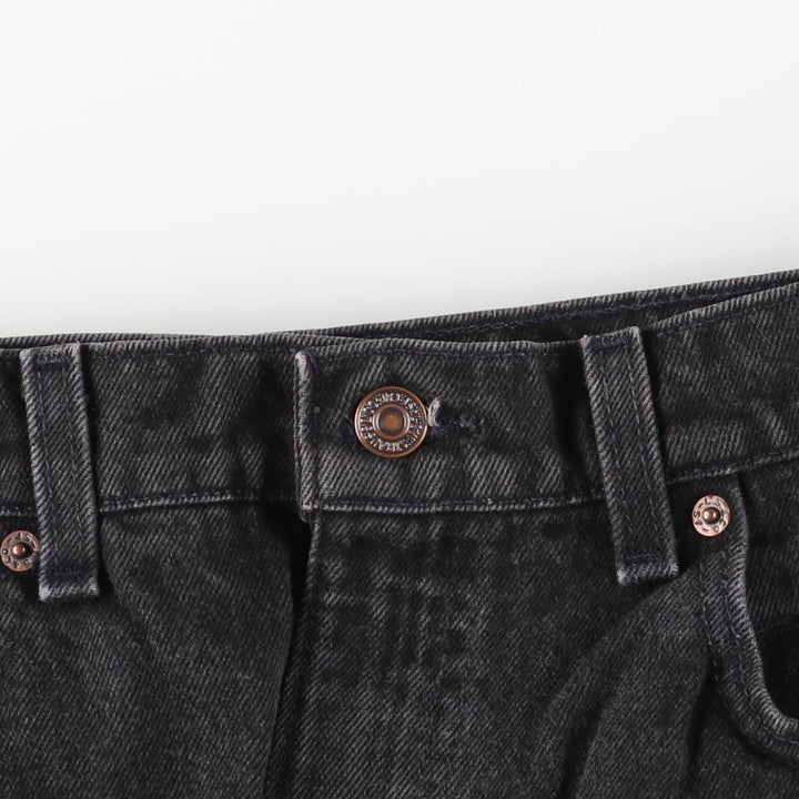 90'S Levi's 550-0260 Black Denim Tapered Denim Pants, Made in the USA, Men's Size W32, Vintage cotton black type Vintage Second Hand