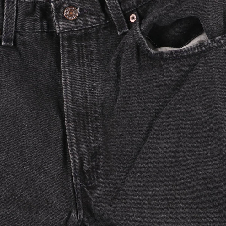 90'S Levi's 550-0260 Black Denim Tapered Denim Pants, Made in the USA, Men's Size W32, Vintage cotton black type Vintage Second Hand