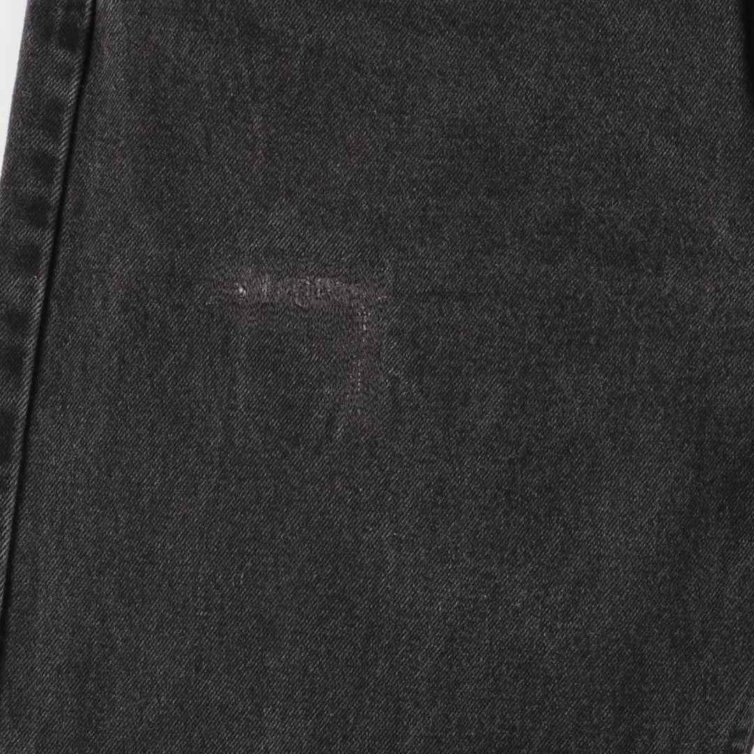 90'S Levi's 550-0260 Black Denim Tapered Denim Pants, Made in the USA, Men's Size W32, Vintage cotton black type Vintage Second Hand