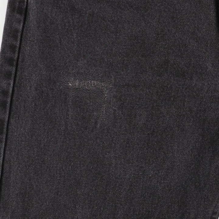 90'S Levi's 550-0260 Black Denim Tapered Denim Pants, Made in the USA, Men's Size W32, Vintage cotton black type Vintage Second Hand