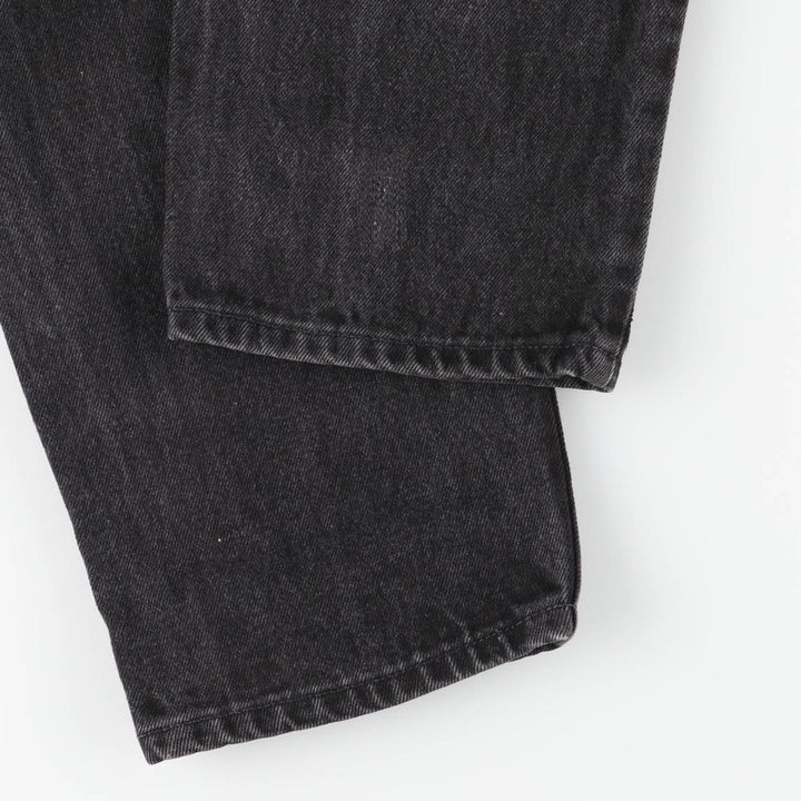 90'S Levi's 550-0260 Black Denim Tapered Denim Pants, Made in the USA, Men's Size W32, Vintage cotton black type Vintage Second Hand