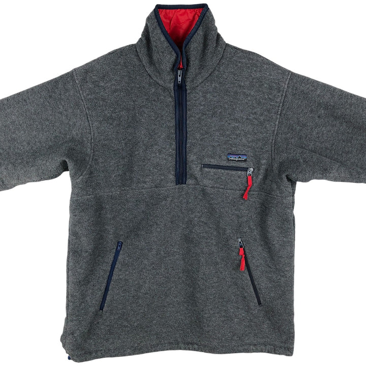 Vintage 80s-90'S Patagonia Half-Zip Fleece Pullover, Men's Size L unclear gray type Vintage Second Hand