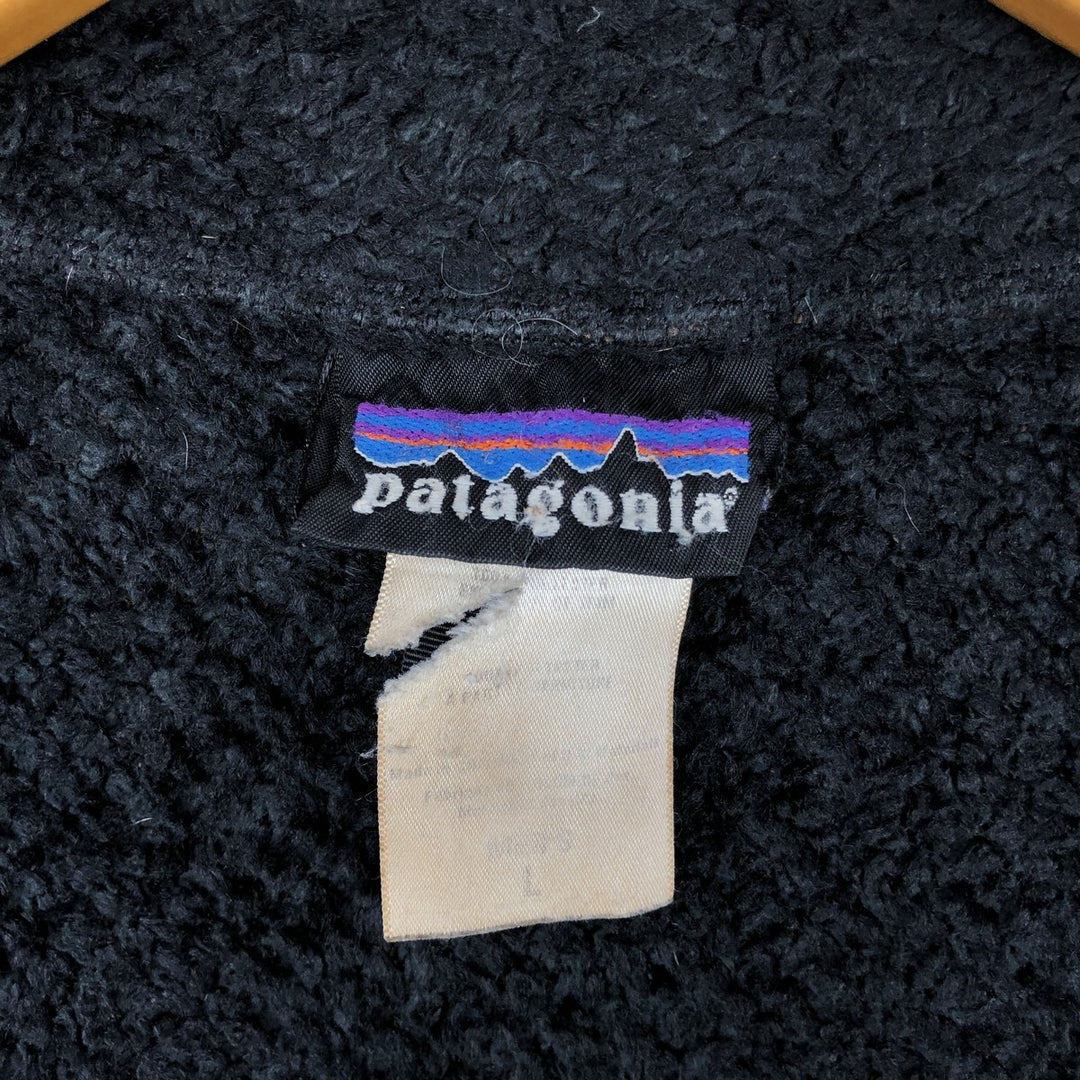 Patagonia Regulator R4 Fleece Jacket, Men's Size L polyester black type Vintage Second Hand