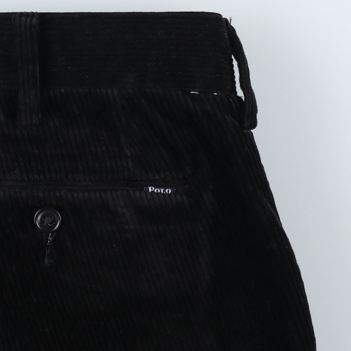 Ralph Lauren POLO RALPH LAUREN CLASSIC FIT corduroy pants, men's size W34 cotton black type Vintage Second Hand