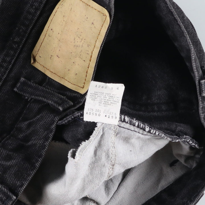 90s-00'S Levi's 550 Black Denim Tapered Denim Pants, Made in USA, Men's Size W32 cotton black type Vintage Second Hand