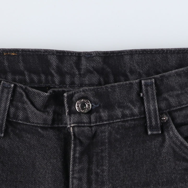 90s-00'S Levi's 550 Black Denim Tapered Denim Pants, Made in USA, Men's Size W32 cotton black type Vintage Second Hand