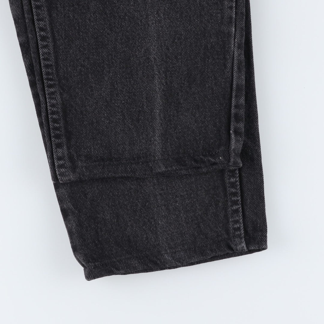 90s-00'S Levi's 550 Black Denim Tapered Denim Pants, Made in USA, Men's Size W32 cotton black type Vintage Second Hand