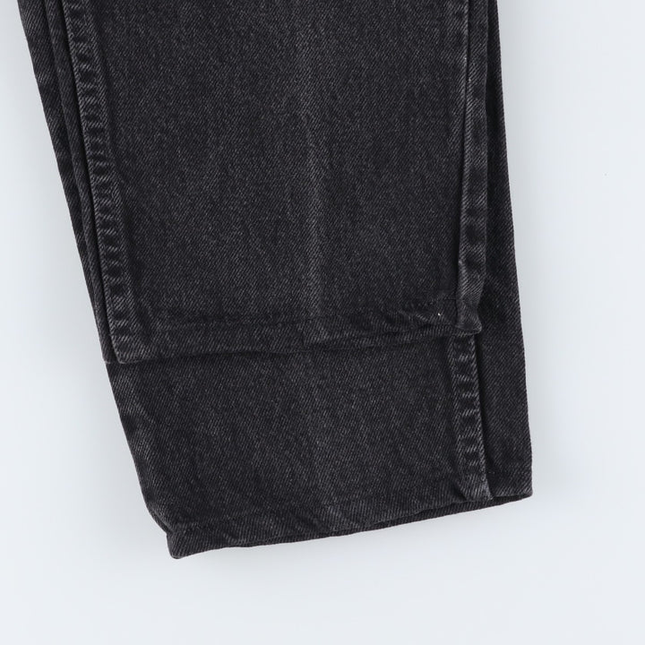 90s-00'S Levi's 550 Black Denim Tapered Denim Pants, Made in USA, Men's Size W32 cotton black type Vintage Second Hand