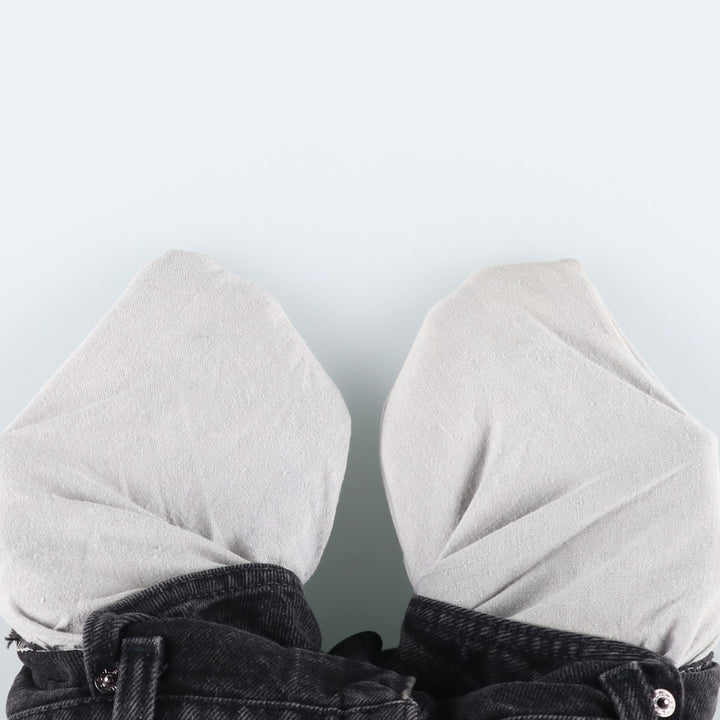 90s-00'S Levi's 550 Black Denim Tapered Denim Pants, Made in USA, Men's Size W32 cotton black type Vintage Second Hand