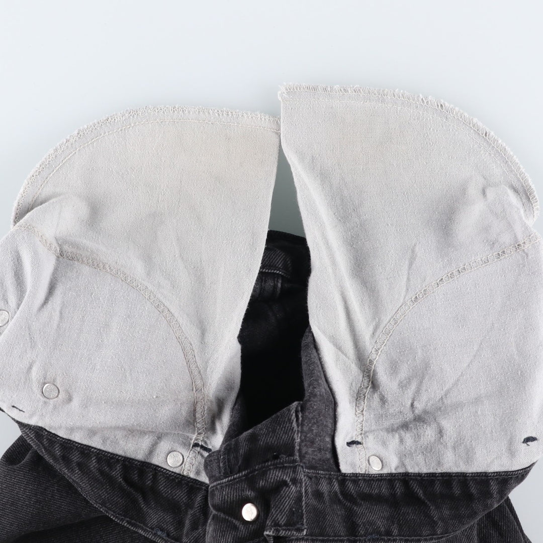90s-00'S Levi's 550 Black Denim Tapered Denim Pants, Made in USA, Men's Size W32 cotton black type Vintage Second Hand
