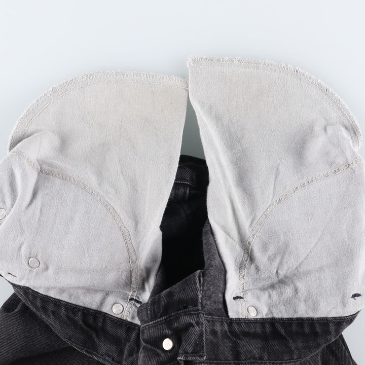90s-00'S Levi's 550 Black Denim Tapered Denim Pants, Made in USA, Men's Size W32 cotton black type Vintage Second Hand