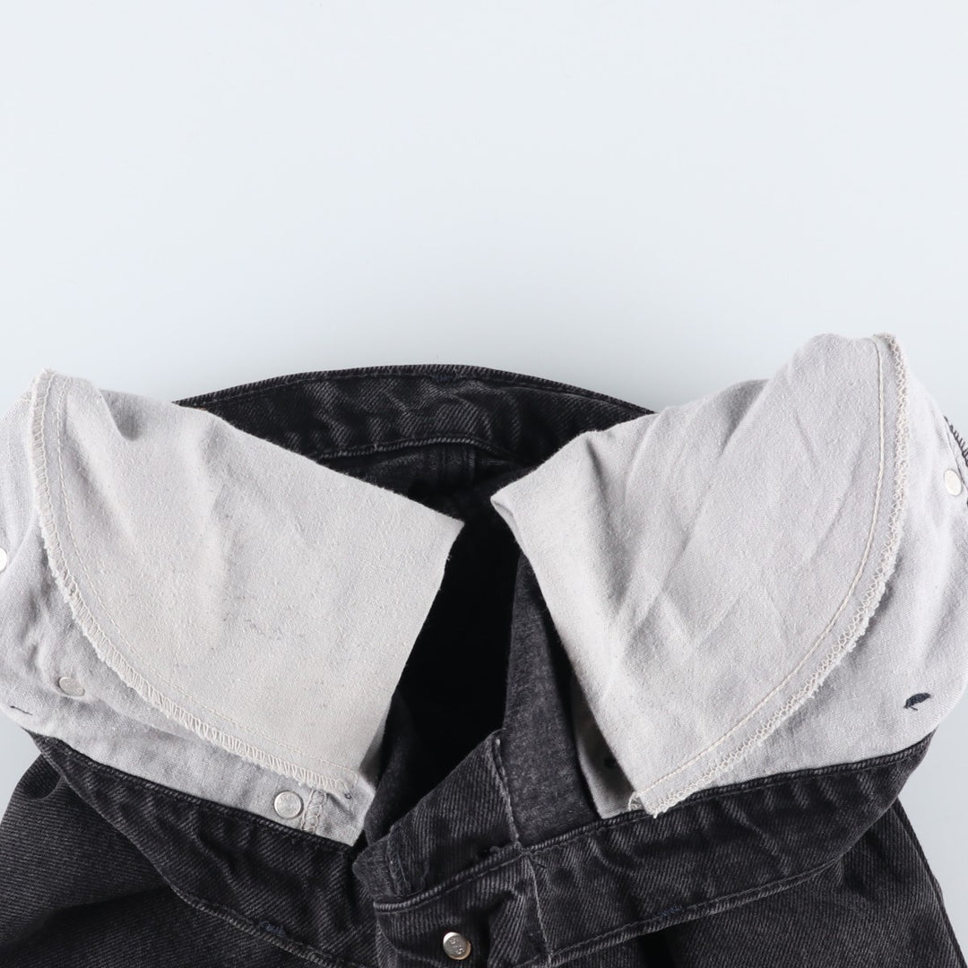 90s-00'S Levi's 550 Black Denim Tapered Denim Pants, Made in USA, Men's Size W32 cotton black type Vintage Second Hand