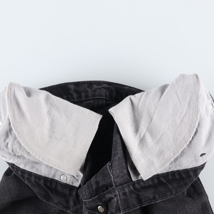 90s-00'S Levi's 550 Black Denim Tapered Denim Pants, Made in USA, Men's Size W32 cotton black type Vintage Second Hand