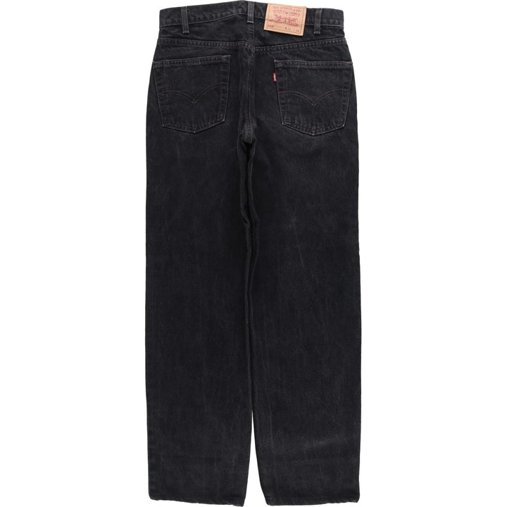 90'S Levi's 550-0260 Black Denim Tapered Denim Pants Made in USA Men's W30 Vintage cotton black type Vintage Second Hand