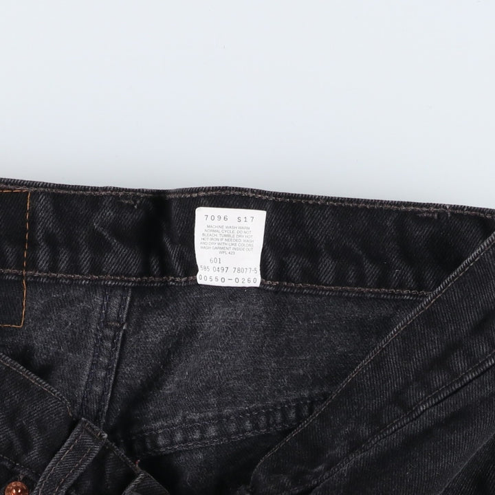 90'S Levi's 550-0260 Black Denim Tapered Denim Pants Made in USA Men's W30 Vintage cotton black type Vintage Second Hand