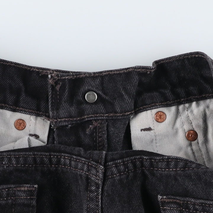 90'S Levi's 550-0260 Black Denim Tapered Denim Pants Made in USA Men's W30 Vintage cotton black type Vintage Second Hand