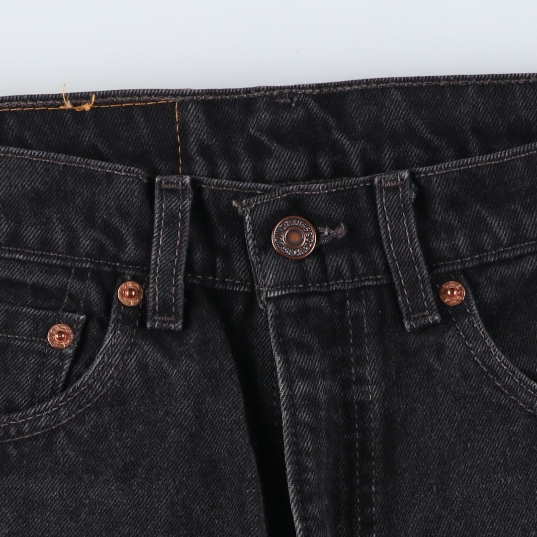 90'S Levi's 550-0260 Black Denim Tapered Denim Pants Made in USA Men's W30 Vintage cotton black type Vintage Second Hand