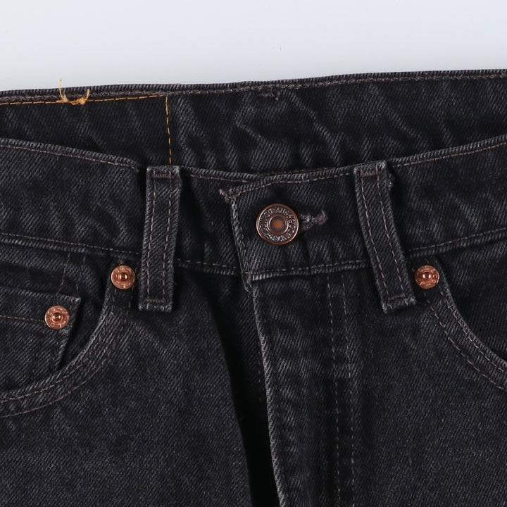 90'S Levi's 550-0260 Black Denim Tapered Denim Pants Made in USA Men's W30 Vintage cotton black type Vintage Second Hand
