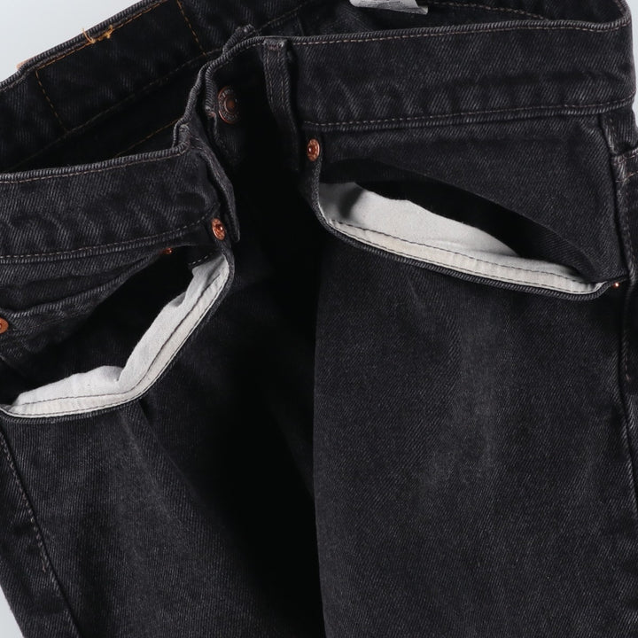 90'S Levi's 550-0260 Black Denim Tapered Denim Pants Made in USA Men's W30 Vintage cotton black type Vintage Second Hand