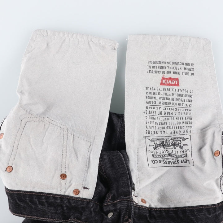 90'S Levi's 550-0260 Black Denim Tapered Denim Pants Made in USA Men's W30 Vintage cotton black type Vintage Second Hand