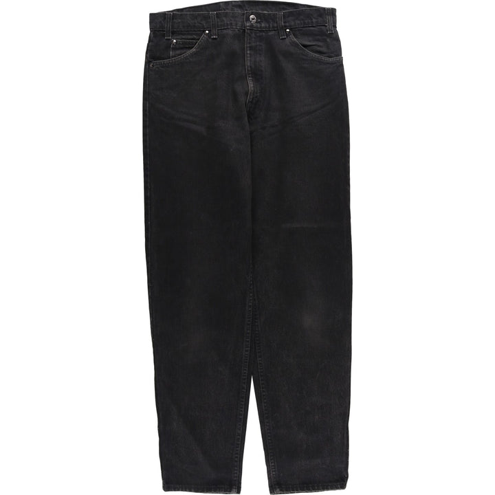 90'S Levi's 550-4159 Black Denim Tapered Denim Pants, Made in the USA, Men's Size 34, Vintage cotton black type Vintage Second Hand