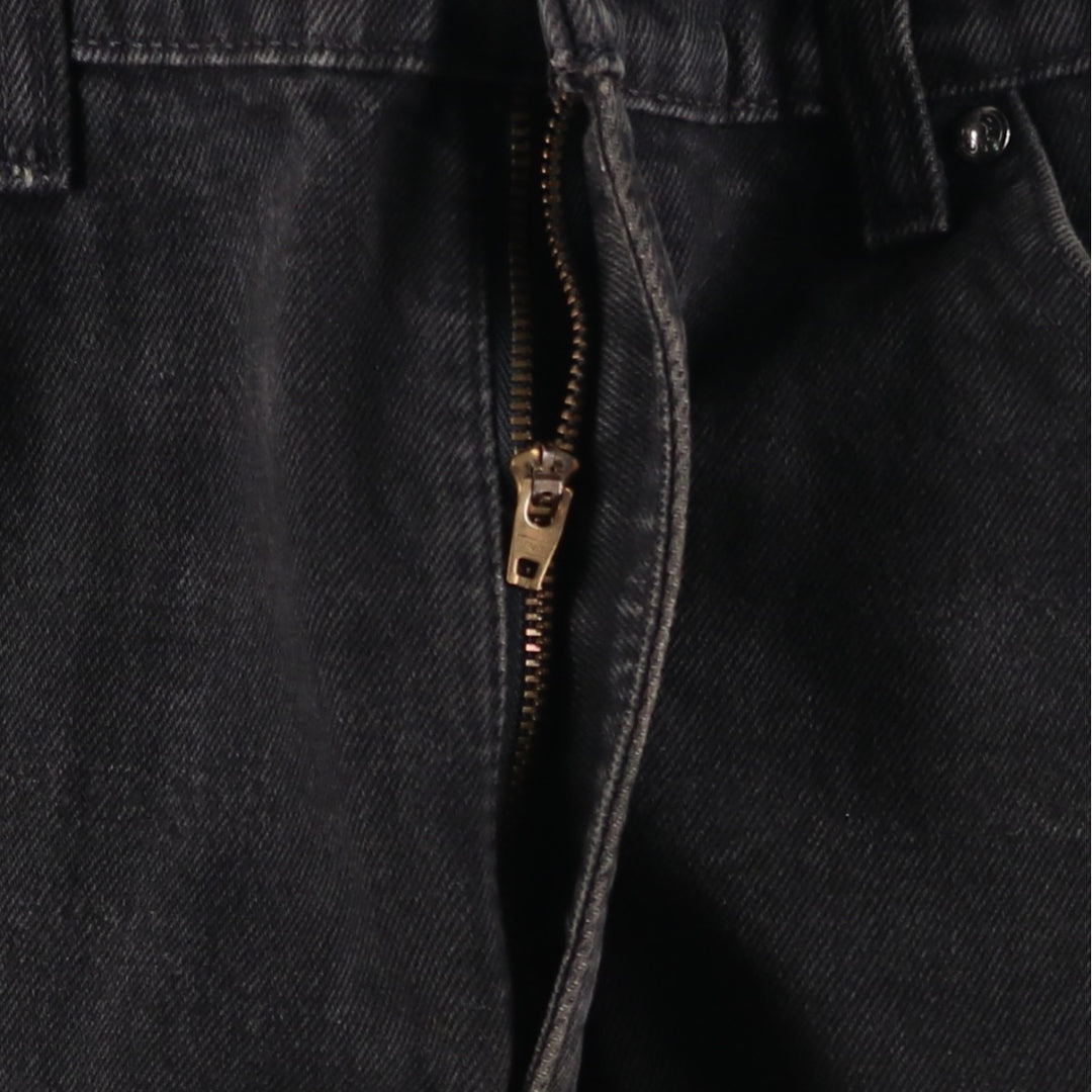 90'S Levi's 550-4159 Black Denim Tapered Denim Pants, Made in the USA, Men's Size 34, Vintage cotton black type Vintage Second Hand
