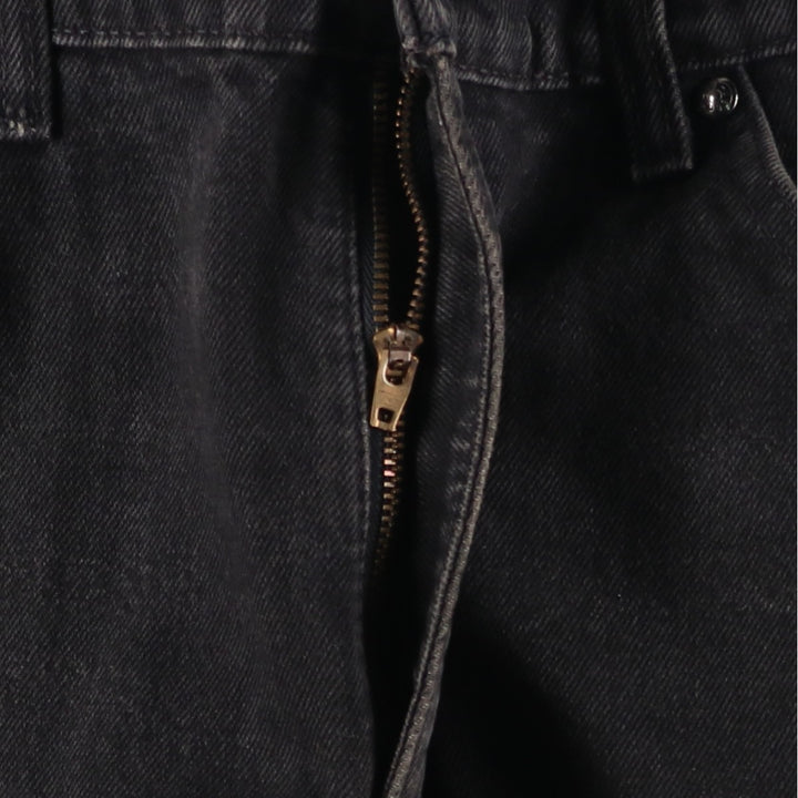 90'S Levi's 550-4159 Black Denim Tapered Denim Pants, Made in the USA, Men's Size 34, Vintage cotton black type Vintage Second Hand