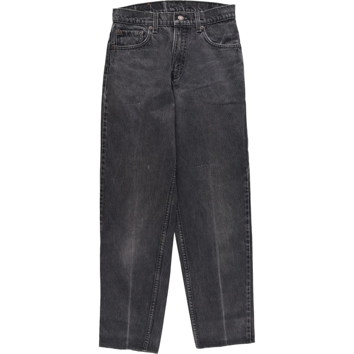 Levi's 550 Relaxed Fit Tapered Leg Black Denim Pants, Women's Size L (W28) unclear black type Vintage Second Hand