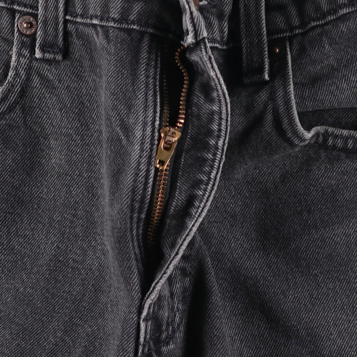 Levi's 550 Relaxed Fit Tapered Leg Black Denim Pants, Women's Size L (W28) unclear black type Vintage Second Hand