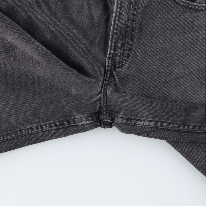 Levi's 550 Relaxed Fit Tapered Leg Black Denim Pants, Women's Size L (W28) unclear black type Vintage Second Hand