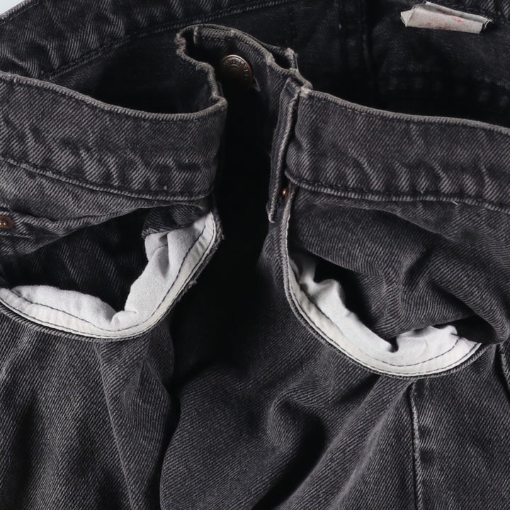 Levi's 550 Relaxed Fit Tapered Leg Black Denim Pants, Women's Size L (W28) unclear black type Vintage Second Hand