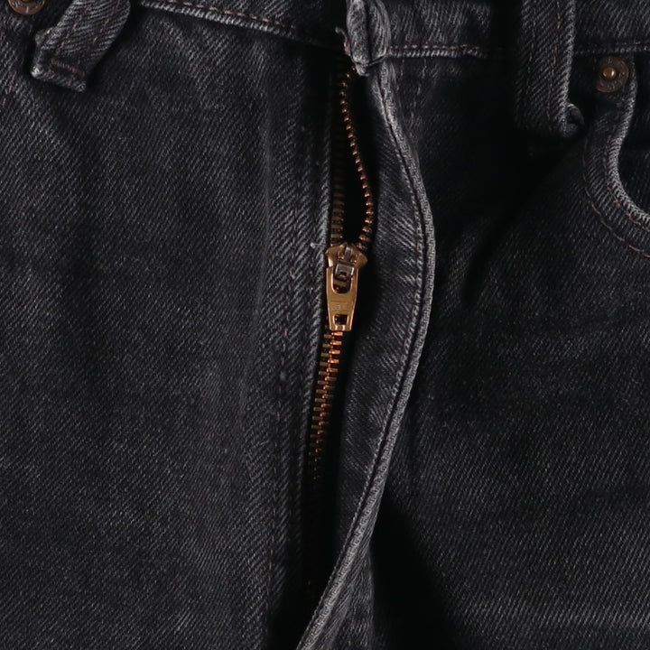 90'S Levi's 550-0260 Black Denim Tapered Denim Pants, Made in the USA, Men's Size W32, Vintage cotton black type Vintage Second Hand
